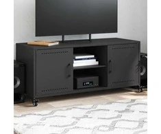 TV staliukas Televizoriaus spintelė, juoda, 100,5x39x43,5cm, plienas
