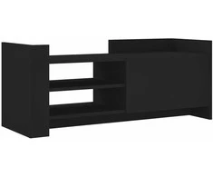 TV staliukas Televizoriaus spintelė, juodos spalvos, 100x35x40cm, mediena