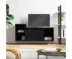 TV staliukas Televizoriaus spintelė, juodos spalvos, 100x35x55cm, mediena
