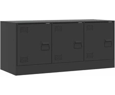TV staliukas Televizoriaus spintelė, juodos spalvos, 99x39x44cm, plienas