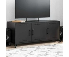 TV staliukas Televizoriaus spintelė, juoda, 100,5x39x43,5cm, plienas