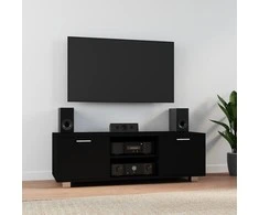 TV staliukas Televizoriaus spintelė, juodos spalvos, 120x40,5x35cm, mediena