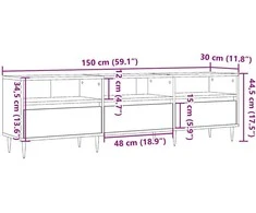 TV staliukas Televizoriaus spintelė, medienos, 150x30x44,5cm, mediena