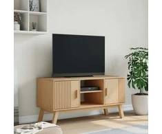 TV staliukas Televizoriaus spintelė OLDEN, ruda, 114x43x57cm, pušies masyvas