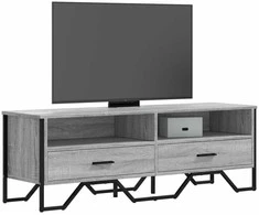 TV staliukas Televizoriaus spintelė, pilka ąžuolo, 122x34x41cm, mediena
