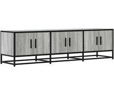 TV staliukas Televizoriaus spintelė, pilka, 150x35x41cm, mediena ir metalas