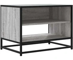 TV staliukas Televizoriaus spintelė, pilka, 61x40x46cm, mediena ir metalas