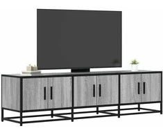 TV staliukas Televizoriaus spintelė, pilka, 150x35x41cm, mediena ir metalas