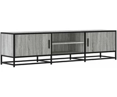 TV staliukas Televizoriaus spintelė, pilka, 160x35x41cm, mediena ir metalas