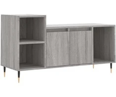 TV staliukas Televizoriaus spintelė, pilka ąžuolo, 100x35x55cm, mediena