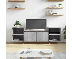 TV staliukas Televizoriaus spintelė, pilka ąžuolo, 160x35x55cm, mediena