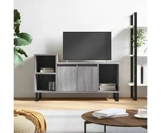 TV staliukas Televizoriaus spintelė, pilka ąžuolo, 100x35x55cm, mediena