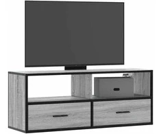 TV staliukas Televizoriaus spintelė, pilka, 100x31x39,5cm, mediena/metalas
