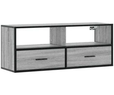 TV staliukas Televizoriaus spintelė, pilka, 100x31x39,5cm, mediena/metalas