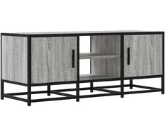 TV staliukas Televizoriaus spintelė, pilka, 100x35x41cm, mediena ir metalas