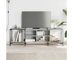 TV staliukas Televizoriaus spintelė, pilka ąžuolo, 153x37x50cm, mediena