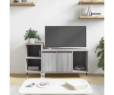 TV staliukas Televizoriaus spintelė, pilka ąžuolo, 100x35x55cm, mediena