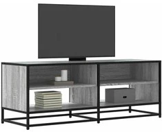 TV staliukas Televizoriaus spintelė, pilka, 120,5x40x46cm, mediena/metalas