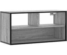 TV staliukas Televizoriaus spintelė, pilka, 80x31x39,5cm, mediena ir metalas