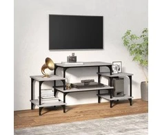 TV staliukas Televizoriaus spintelė, pilka ąžuolo, 117x35x52cm, mediena