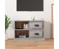 TV staliukas Televizoriaus spintelė, pilka ąžuolo, 73x35,5x47,5cm, mediena