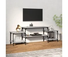 TV staliukas Televizoriaus spintelė, pilka ąžuolo, 157x35x52cm, mediena