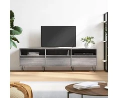 TV staliukas Televizoriaus spintelė, pilka ąžuolo, 150x30x44,5cm, mediena