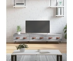 TV staliukas Televizoriaus spintelė, pilka ąžuolo, 150x36x30cm, mediena