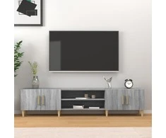 TV staliukas Televizoriaus spintelė, pilka ąžuolo, 180x31,5x40cm, mediena