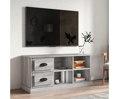 TV staliukas Televizoriaus spintelė, pilka ąžuolo, 102x35,5x47,5cm, mediena
