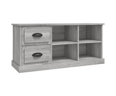 TV staliukas Televizoriaus spintelė, pilka ąžuolo, 102x35,5x47,5cm, mediena