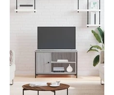 TV staliukas Televizoriaus spintelė, pilka ąžuolo, 80x40x50cm, mediena