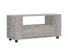 TV staliukas Televizoriaus spintelė, pilka ąžuolo, 102x34,5x43cm, mediena
