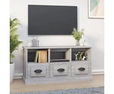 TV staliukas Televizoriaus spintelė, pilka ąžuolo, 100x35x50cm, mediena
