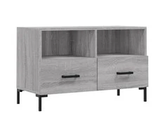 TV staliukas Televizoriaus spintelė, pilka ąžuolo, 80x36x50cm, mediena