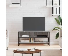 TV staliukas Televizoriaus spintelė, pilka ąžuolo, 100x35x45cm, mediena