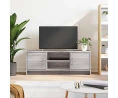 TV staliukas Televizoriaus spintelė, pilka ąžuolo, 102x30x37,5cm, mediena
