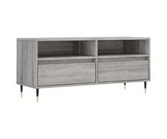 TV staliukas Televizoriaus spintelė, pilka ąžuolo, 100x34,5x44,5cm, mediena