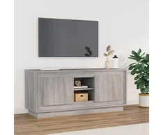 TV staliukas Televizoriaus spintelė, pilka ąžuolo, 102x35x45cm, mediena