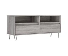 TV staliukas Televizoriaus spintelė, pilka ąžuolo, 100x34,5x44,5cm, mediena