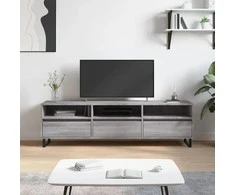 TV staliukas Televizoriaus spintelė, pilka ąžuolo, 150x30x44,5cm, mediena