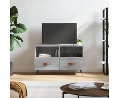 TV staliukas Televizoriaus spintelė, pilka ąžuolo, 80x36x50cm, mediena