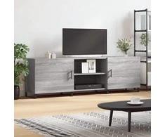 TV staliukas Televizoriaus spintelė, pilka ąžuolo, 150x30x50cm, mediena