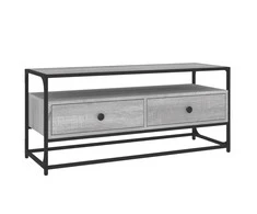 TV staliukas Televizoriaus spintelė, pilka ąžuolo, 100x35x45cm, mediena