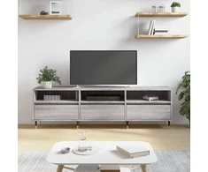 TV staliukas Televizoriaus spintelė, pilka ąžuolo, 150x30x44,5cm, mediena