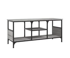 TV staliukas Televizoriaus spintelė, pilka, 100x35x45cm, mediena ir geležis