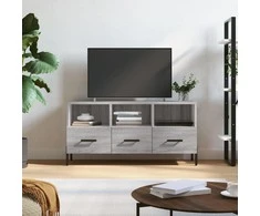 TV staliukas Televizoriaus spintelė, pilka ąžuolo, 102x36x50cm, mediena