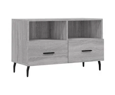 TV staliukas Televizoriaus spintelė, pilka ąžuolo, 80x36x50cm, mediena