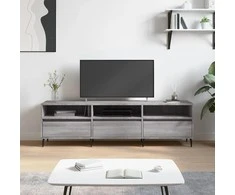 TV staliukas Televizoriaus spintelė, pilka ąžuolo, 150x30x44,5cm, mediena