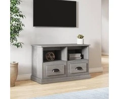TV staliukas Televizoriaus spintelė, pilka ąžuolo, 80x35x50cm, mediena